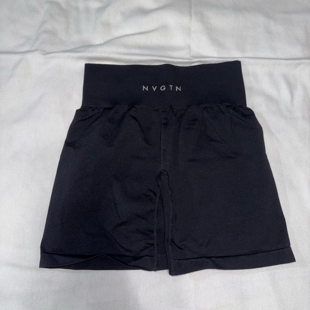 NVGTN Classic Black High-Rise Shorts